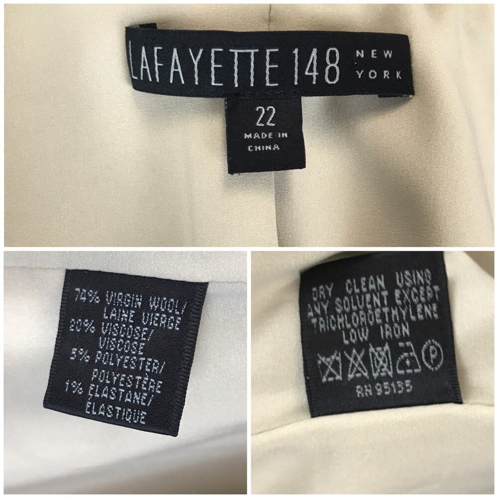 Lafayette 148 Lightweight Virgin Wool Blend Single Button Summer Blazer Jacket - Picture 12 of 16